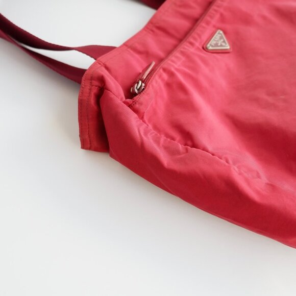 Authentic Preowned Prada Red Nylon Tote Bag - Picture 11 of 14